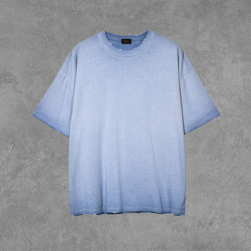 Men's Retro T-shirt High Street plus Size Loose Sports and Leisure Short Sleeve Infmen Top