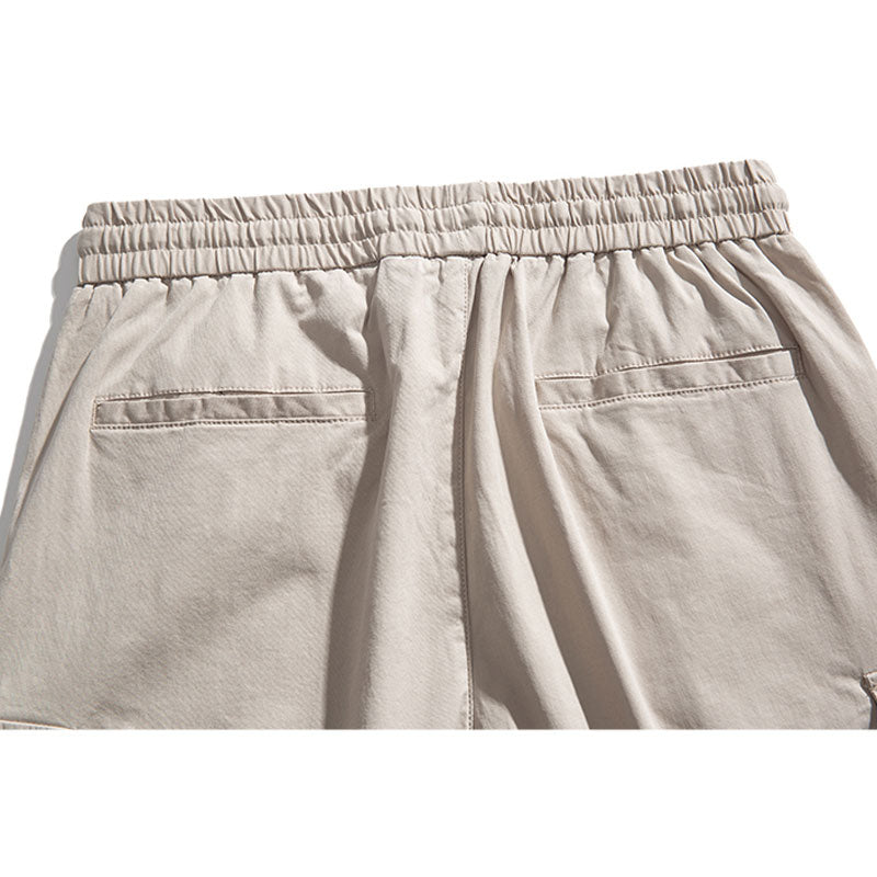 Men Pants Men's Clothes Summer Wear Retro Men's Shorts Casual Loose Two Bags Workwear Fifth Pants Fashion