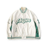 Varsity Jacket for Men Baseball Jackets Men's Spring and Autumn Letters Stand Collar Baseball Uniform Baggy Coat