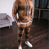 Men Tracksuit Set Jogging Suits Men's Suit Autumn Leisure Men's plus Size Sportswear Two-Piece Suit