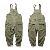 Casual Suspender Trousers Men's Trousers plus Size Retro Sports Trousers Overalls Loose Suspenders Men Denim Overalls