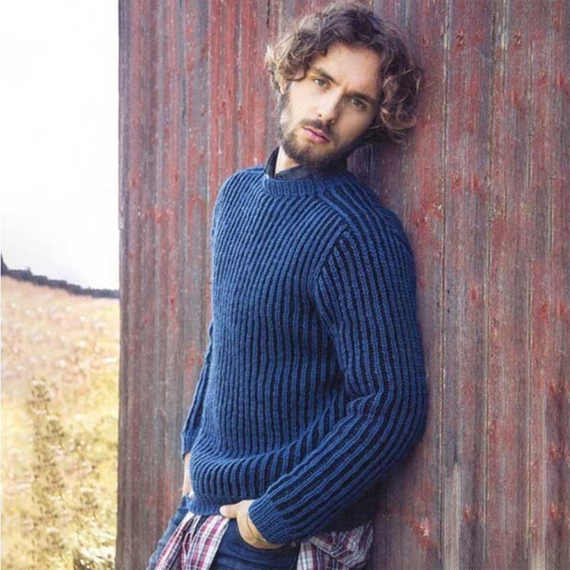 Men's Solid Color Top Sweater