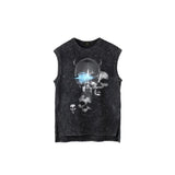 Men's Summer plus Size Casual Sports Loose Vest T-shirt Men's Men Top