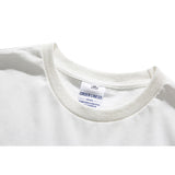 Varsity Jacket for Men Baseball Jackets Short-Sleeved T-shirt Men's Casual Cartoon Baseball Boy Letter Print Loose Sports round Neck