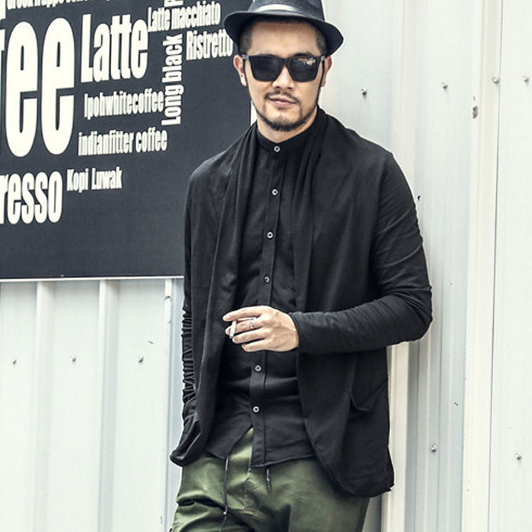 Men Casual Jacket Slim Coat Spring Cotton Thin Cardigan Casual Sweatshirt Men's Cardigan
