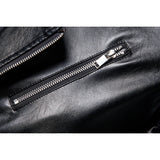 Men's Autumn plus Size Men's Lapel Men's Motorcycle Leather Jacket PU Leather Jacket Coat Men Winter Outfit Casual Fashion