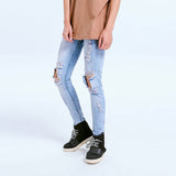 Ripped Jeans Distressed Jeans Destructed Skinny Pants Men's Trousers plus Size Retro Sports