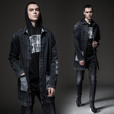 Cotton Solid Men's Denim Trucker Jacket Mens Spring Autumn Casual Slim Fit Bomber Jackets Men Jean Coat Mens Outwear Male Cowboy Fall Mid-Length Loose Denim Windbreaker Men's Printed Coat Casual Coat