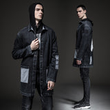 Cotton Solid Men's Denim Trucker Jacket Mens Spring Autumn Casual Slim Fit Bomber Jackets Men Jean Coat Mens Outwear Male Cowboy Fall Mid-Length Loose Denim Windbreaker Men's Printed Coat Casual Coat