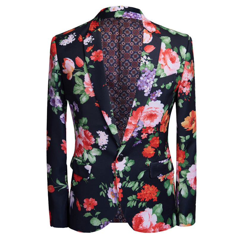 Mens Prom Suits Men's Printed Suit Nightclub Bar Night Club Men's Clothing