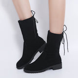 Coachella Festival Boots Middle Boots Flat Bottom 35-43 plus Size Female Boots