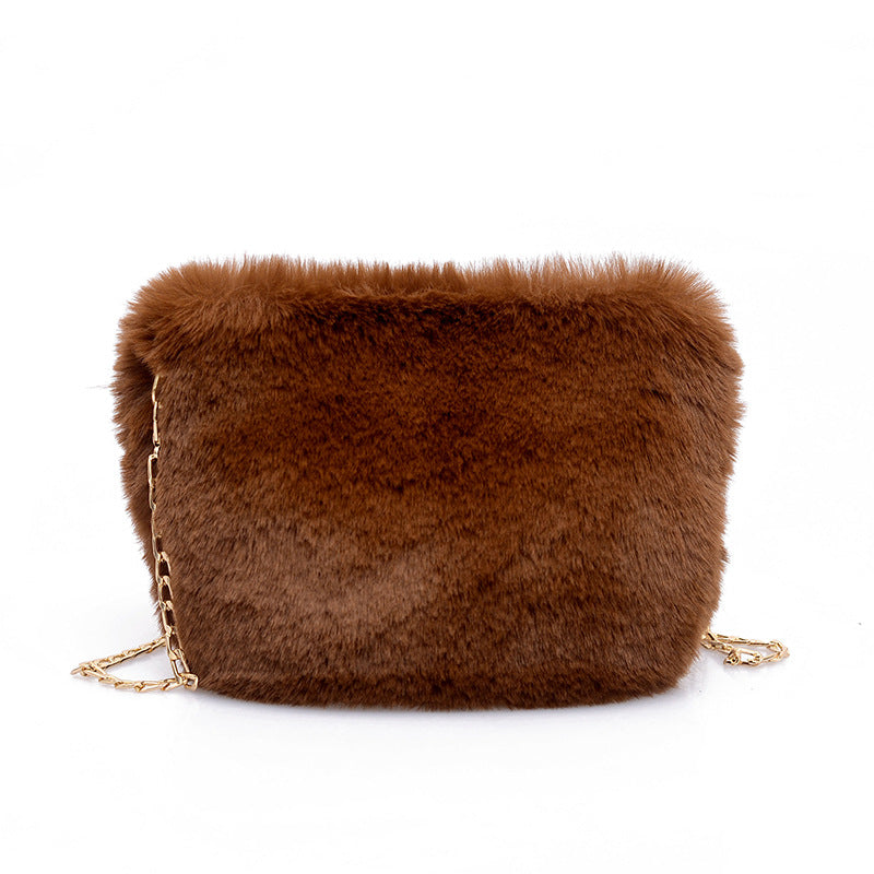 Furry Chain Small Bag Crossbody Plush Ladies' Bag