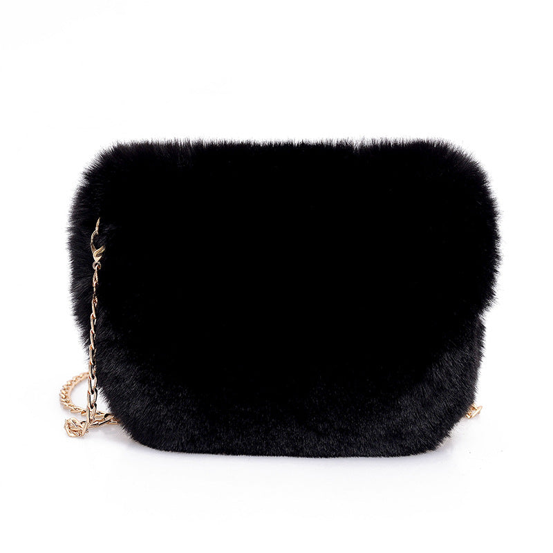 Furry Chain Small Bag Crossbody Plush Ladies' Bag