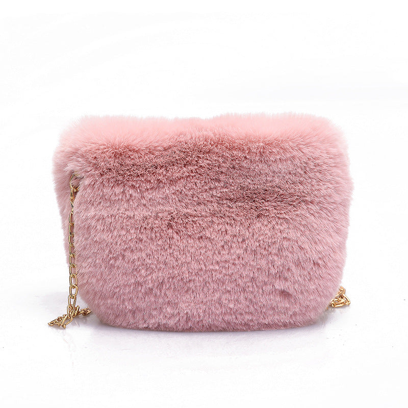 Furry Chain Small Bag Crossbody Plush Ladies' Bag