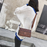 Vintage Mori Style Small Square Bag Wide Strap Crossbody Bag