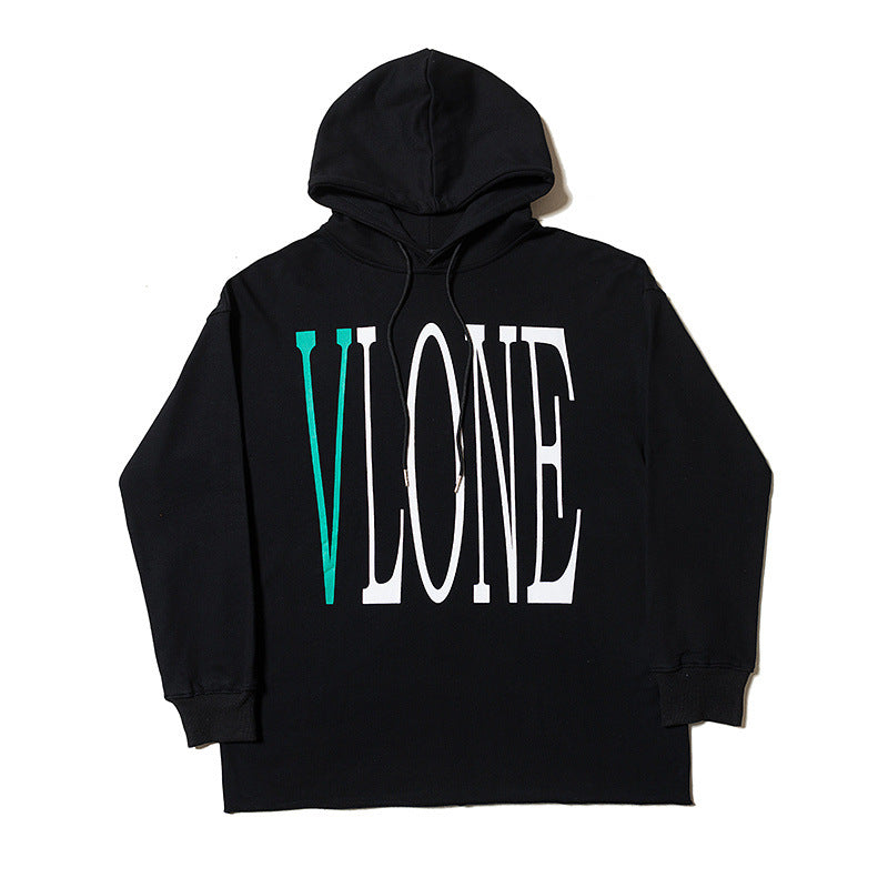 Vlone Hoodie Fashion Printing Hooded Jacket Coat Autumn and Winter Clothing
