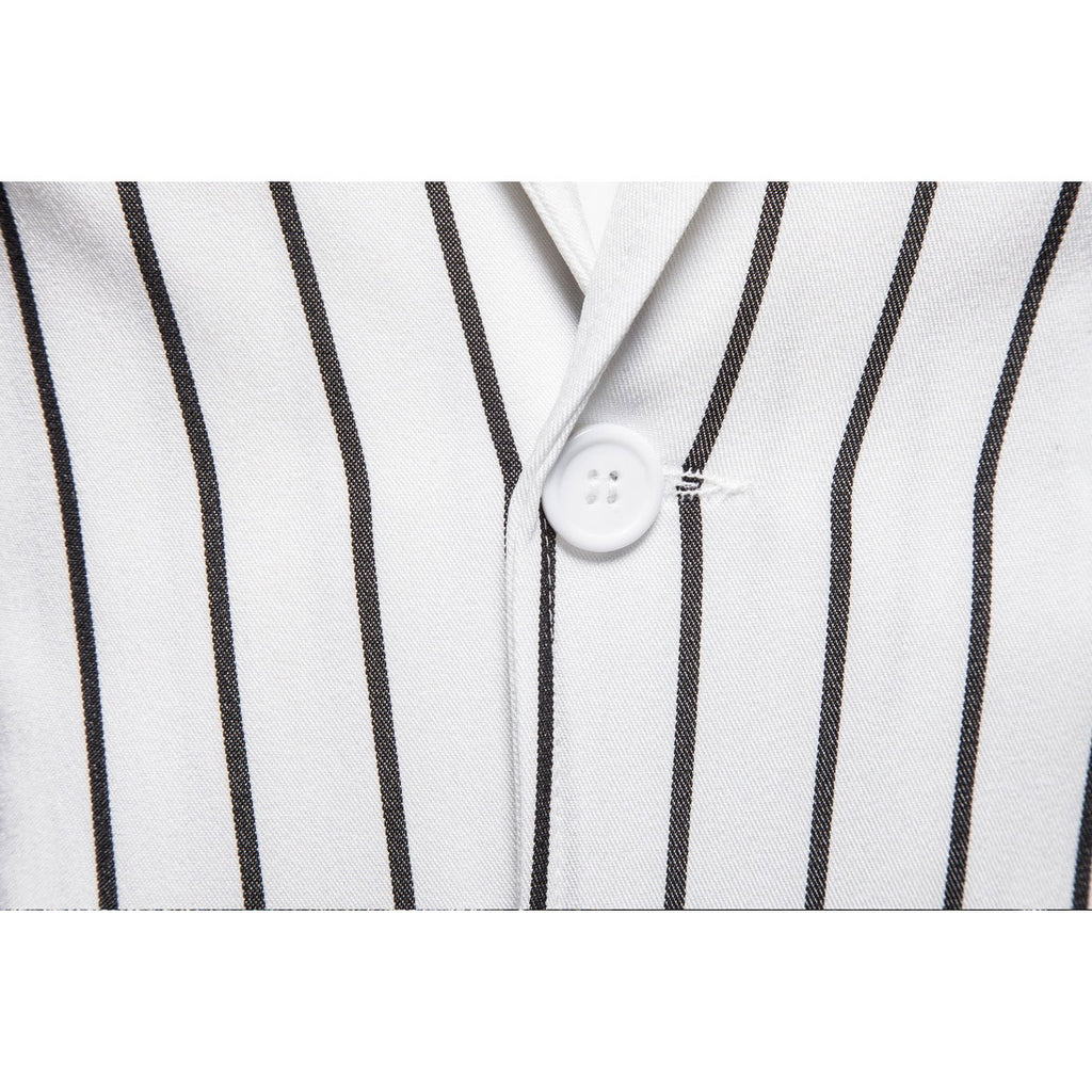 Men's Fall plus Size Suit Jacket Fashionable Striped Two-Button Single Western Jacket Men Winter Outfit