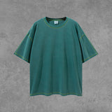 Men's Summer New Patchwork Loose Short-Sleeved Top Sports Casual Retro T-shirt Men's Men's Top