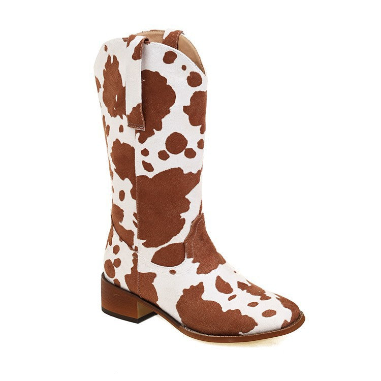 Coachella Ankle Boots Autumn and Winter Chunky Heel Retro