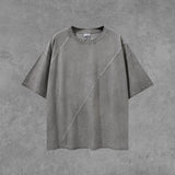 Men's Spring and Summer Short Sleeves Retro Large Size Loose Sports Vest Top T-shirt Men Men Top