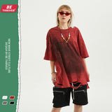 Men's Spring and Summer Short Sleeve plus Size Loose Top Sports Casual Vest T-shirt Men's Top