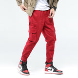 Men's Work Pants Men Straight Leg Pant Summer Multi-Pocket Cargo Pants Casual Trousers Fashion