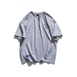 Varsity Jacket for Men Baseball Jackets Short-Sleeved T-shirt Men's Casual Cartoon Baseball Boy Letter Print Loose Sports round Neck