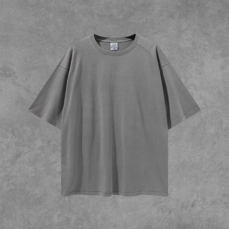 Men's Summer plus Size Vest Retro Sports Casual Top Loose Short-Sleeved T-shirt Men's Men's Top