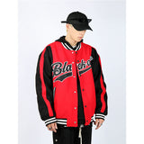 Varsity Baseball Jacket for Men Spring Baseball Uniform Embroidery Stitching Contrast Color Loose Jacket Coat Men