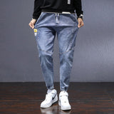 Relaxed Tapered Jean Spring and Autumn Fashion All-Match Casual plus Size Harem Denim