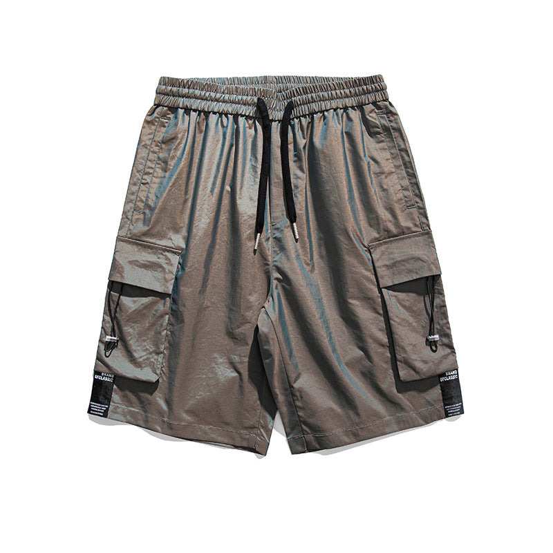 Men Shorts Men's Summer Overalls Dark Big Pocket Men's and Women's Neutral Shorts