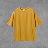 Men's Spring/Summer plus Size Loose Top Retro Sports Short-Sleeved T-shirt Suit Men Top