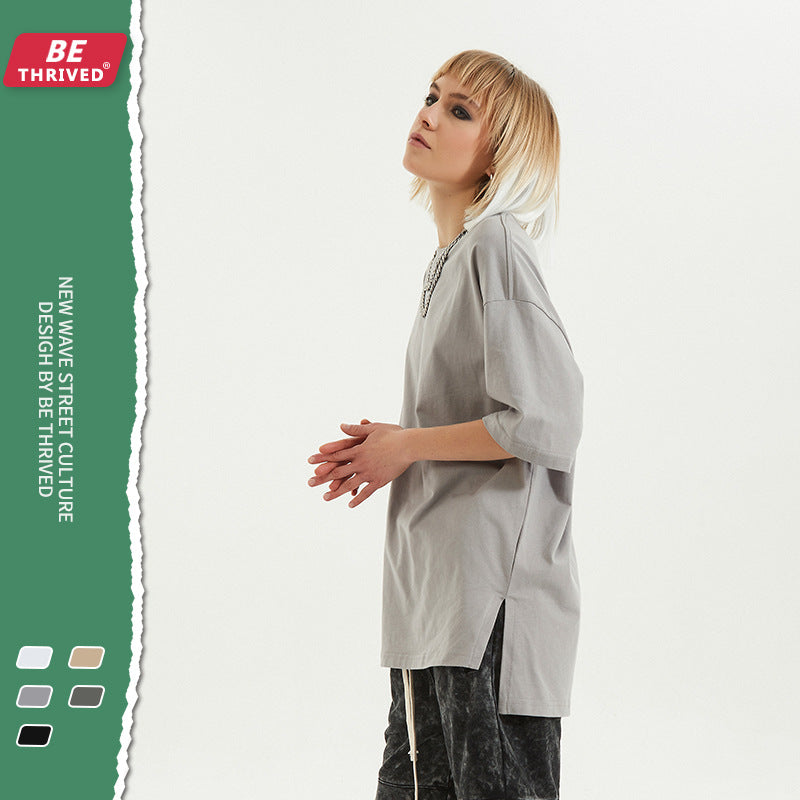 Men's Spring Summer Underwear plus Size Sports Loose Solid Color Short Sleeve T-shirt Men Men Top