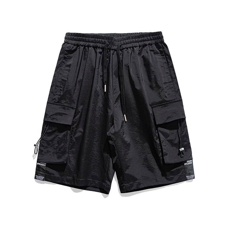 Men Shorts Men's Summer Overalls Dark Big Pocket Men's and Women's Neutral Shorts