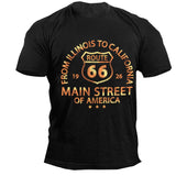 Man T Shirt round Neck Loose Print