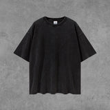 Men's Spring and Summer Short Sleeves Retro Large Size Loose Sports Vest Top T-shirt Men Men Top