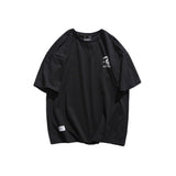 Varsity Jacket for Men Baseball Jackets Short-Sleeved T-shirt Men's Casual Cartoon Baseball Boy Letter Print Loose Sports round Neck