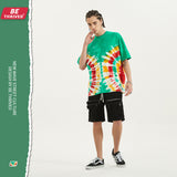 Men's Spring Loose Short Sleeve Large Size Loose Sports Vest Retro T-shirt Men Men Top