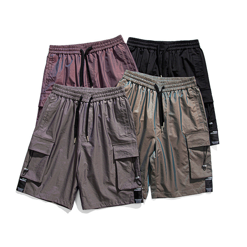 Men Shorts Men's Summer Overalls Dark Big Pocket Men's and Women's Neutral Shorts