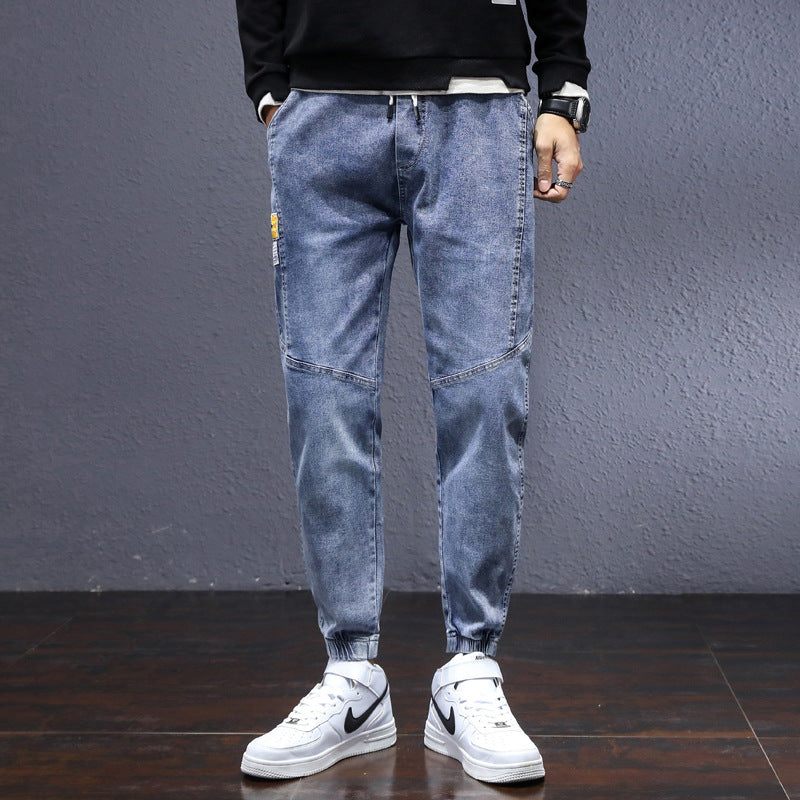 Relaxed Tapered Jean Spring and Autumn Fashion All-Match Casual plus Size Harem Denim