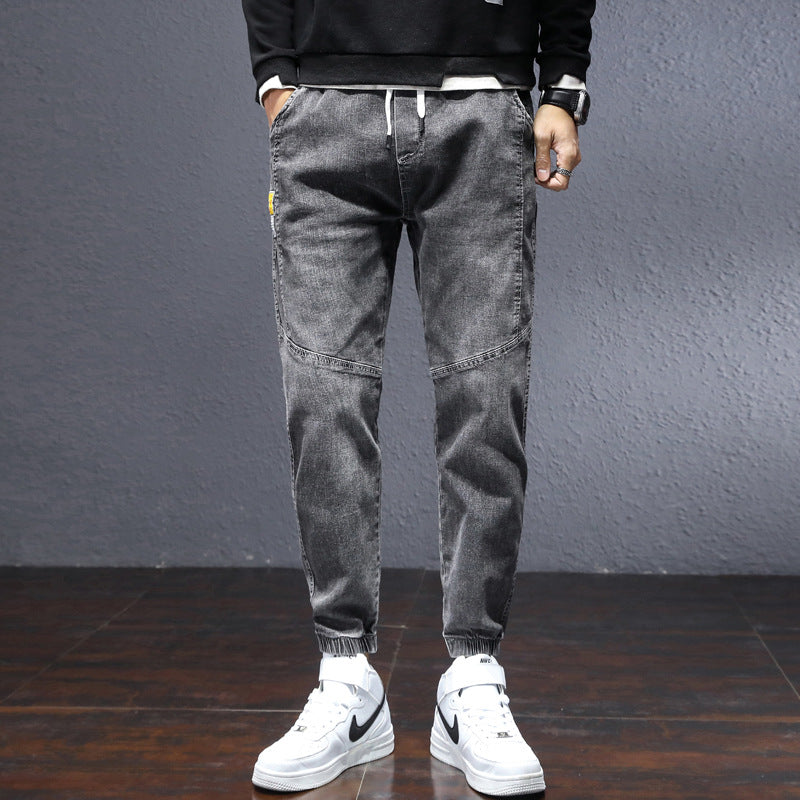 Relaxed Tapered Jean Spring and Autumn Fashion All-Match Casual plus Size Harem Denim