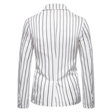Men's Fall plus Size Suit Jacket Fashionable Striped Two-Button Single Western Jacket Men Winter Outfit