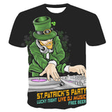 Saint Patrick's Day Closing Holiday Sweatshirt Digital 3D Printed Leisure Pullover T-shirt Men