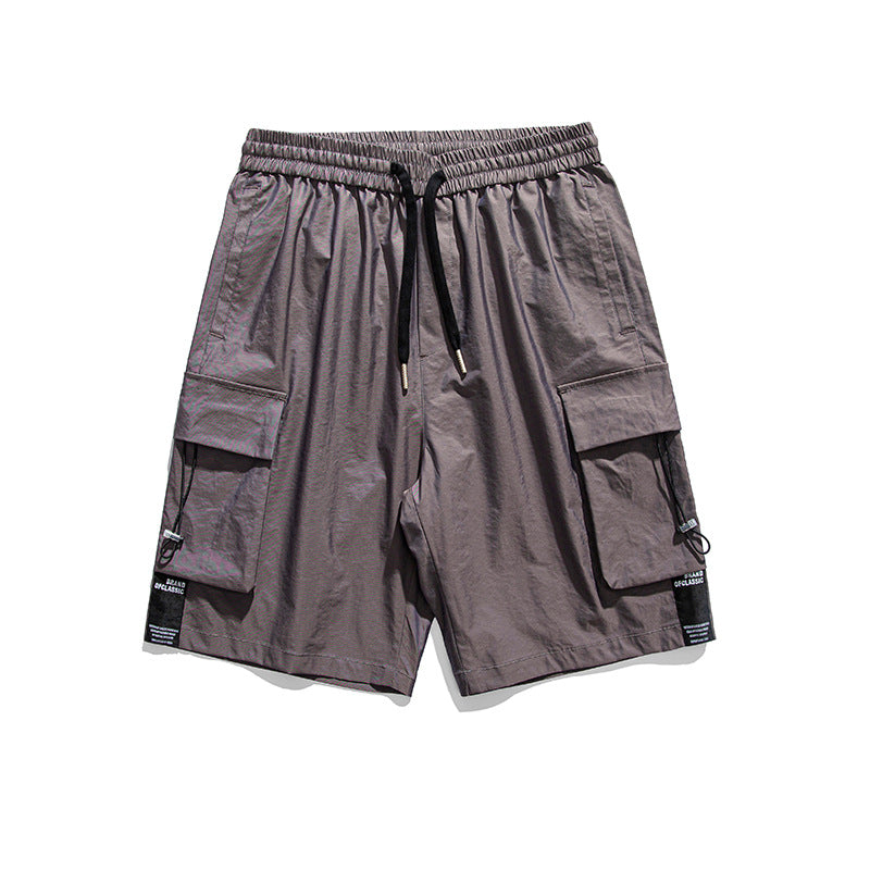 Men Shorts Men's Summer Overalls Dark Big Pocket Men's and Women's Neutral Shorts