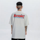 Men T Shirt Summer Casual Tops Coke Cup Printed Short Sleeve T-shirt Men's High Street round Neck Half Sleeve Summer Fashion Brand