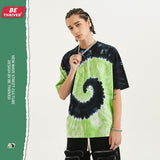 Men's Spring and Summer Vest Large Size Loose Retro Sports Casual Top T-shirt with Short Sleeves Male Infmen Top