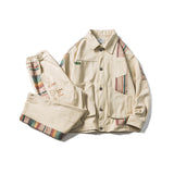 Men's Large Size Sports Retro Spring Jacket Men's Color Matching Workwear Jacket Student Jacket Men's Men Coat