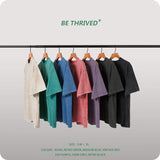 Men's Summer Solid Color Short-Sleeved T-shirt Men's Large Size Loose Retro Sports Top Men's Top