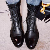 Coachella Festival Boots Low Heel round Toe Cross Strap Mid-Calf Women's Riding Boots