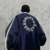 Varsity Jacket for Men Baseball Jackets Men's Spring and Autumn Hip Hop Fashion Letter Print Stand Collar Baseball Uniform plus Size Coat